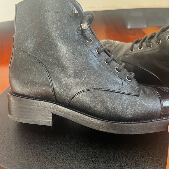 ❌SOLD❌CHANEL MILITARY STYLE BOOTS, BLACK SIZE 7 - Picture 5 of 13